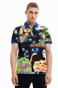 Desigual Alien collage Miesten Pikeepaita | GHORW0596