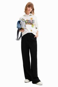 Desigual Arty flocked sweatshirt Naisten Neulepuserot | BELYI9638
