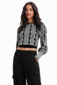 Desigual Balloon-sleeve jumper Naisten Neulepuserot | HPIEW5879