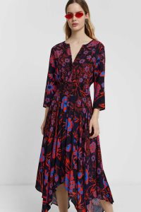 Desigual Boho midi with floral print Naisten Haalari | KGHMN0129
