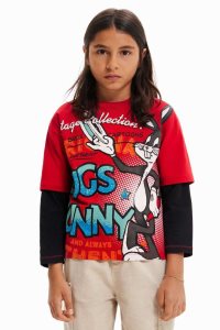 Desigual Bugs Bunny double-sleeve Poikien T Paidat | HJXOZ9813