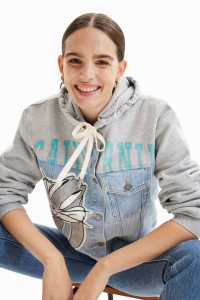 Desigual Bugs Bunny trucker sweatshirt Naisten Neulepuserot | CYBTL5439