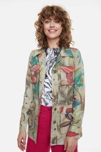 Desigual Camoflower military Naisten Takki | BOJEZ0478