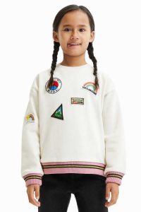 Desigual College with patches Tytön Puserot | EDWLQ7831