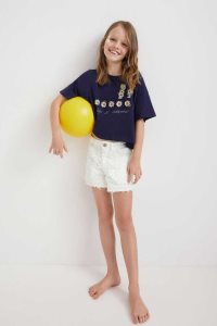 Desigual Cropped daisy Tytön T Paidat | DAOKP2381