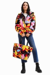 Desigual Digitaalinen print fleece Naisten Takki | KJPMA0175