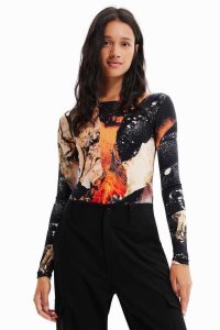 Desigual Digitaalinen print slim Naisten Body | NMKZH6859