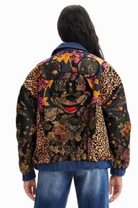 Desigual Disney's Mickey Mouse faux-fur jacket Naisten Neuleet | UKVYC1239