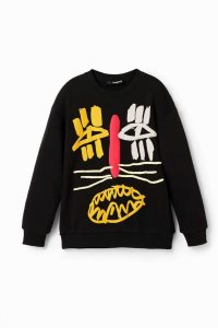 Desigual Embossed illustration Poikien Puserot | XEDUT5796