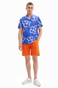 Desigual Embroidered Bermuda shorts Miesten Housut | CBZPL9870