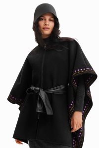 Desigual Embroidered Naisten Ponchot | HZFDS9347