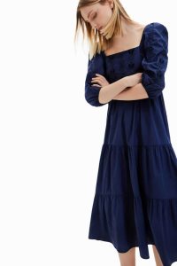 Desigual Embroidered midi Naisten Haalari | DYRSC7305