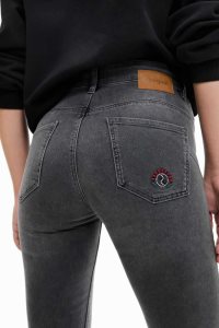Desigual Embroidered skinny push-up Naisten Farkut | OAQHR3461