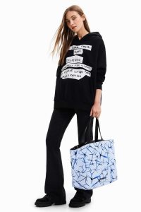 Desigual Extra large reversible arty Naisten Kangaskassit | TNEOY7159