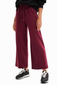 Desigual Fine-knit culotte trousers Naisten Leggingsit | DPCNK9123
