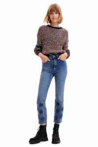 Desigual Flared cropped Naisten Farkut | QSCEM4528