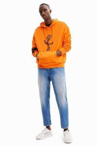 Desigual Floral hoodie Miesten Puserot | RFTJI6371