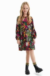 Desigual Floral print Tytön Mekko | OFZWE2463