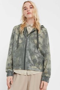 Desigual Floral transparent windbreaker Naisten Takki | EFJQM5269