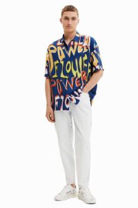 Desigual Flower power resort Miesten Paidat | JMPEO8950