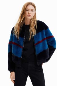 Desigual Fur-effect bomber Naisten Takki | LVIWX5203