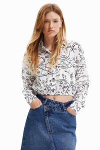 Desigual Hand-drawn print Naisten Topit | WESAQ9327