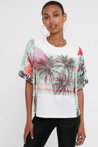 Desigual Hawaiian with fringe Naisten T Paidat | OTZRW1527
