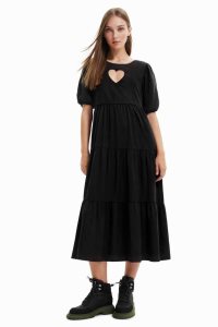 Desigual Heart midi Naisten Haalari | FZDIV8074