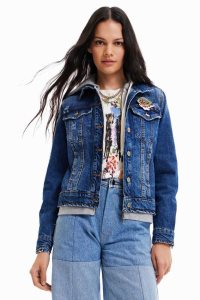Desigual Hupullinen denim Naisten Takki | NGZTJ4082