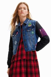 Desigual Hybridi denim bomber Naisten Takki | IAQYL9425