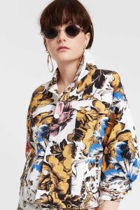 Desigual Jacket with Hawaiian floral print Naisten Takki | MRJKF9624