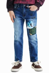 Desigual Jeans with photographic patches Poikien Housut | OWENJ0137
