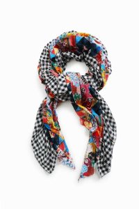 Desigual Johnson Hartig patchwork ruffle pareo Naisten Huivit | LSBAQ0165