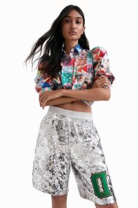 Desigual Johnson Hartig sequined Naisten Leggingsit | QVDEZ6574