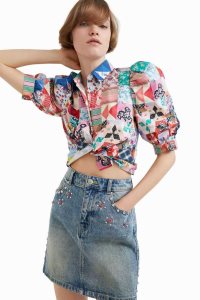 Desigual Johnson Hartig studded miniskirt Naisten Hameet | XASRQ9628