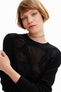 Desigual Knit corset pullover Naisten Neulepuserot | EFTWB5468