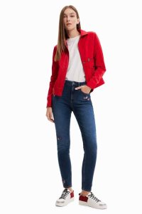Desigual Laiha push-up with embroidered flowers Naisten Farkut | MJXRT0579