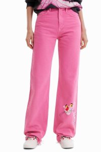 Desigual Leveät-leg Pink Panther Naisten Farkut | YALOV2705