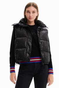 Desigual Logo quilted gilet Naisten Puffer Takki | FMBHZ2730