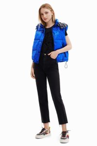 Desigual Logo quilted gilet Naisten Puffer Takki | JDTNO7251