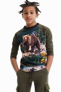 Desigual Long-sleeve bear Poikien T Paidat | FJKVZ9420