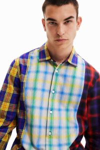 Desigual Long-sleeve plaid Miesten Paidat | YIJFD6892