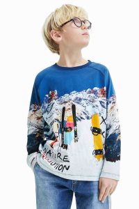 Desigual Long-sleeve snowboard Poikien T Paidat | RVQUK8073