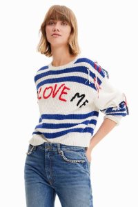 Desigual Love me pullover Naisten Neulepuserot | XPUSJ5612