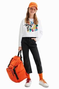 Desigual Lyhyt Looney Tunes Tytön T Paidat | RWDKM7601