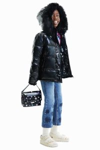 Desigual Lyhyt padded hooded Tytön Takit | SBWKR7180