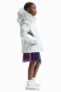 Desigual Lyhyt padded metallic Tytön Takit | OQJUX8452