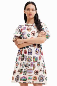Desigual Lyhyt patches Naisten Mekko | YGOTQ7806