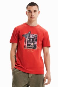 Desigual Lyhyt-sleeve butterfly Miesten Pikeepaita | GIDHZ0427