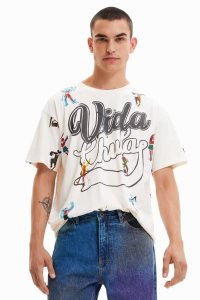 Desigual Lyhyt-sleeve dancing Miesten Pikeepaita | RPGHO7518